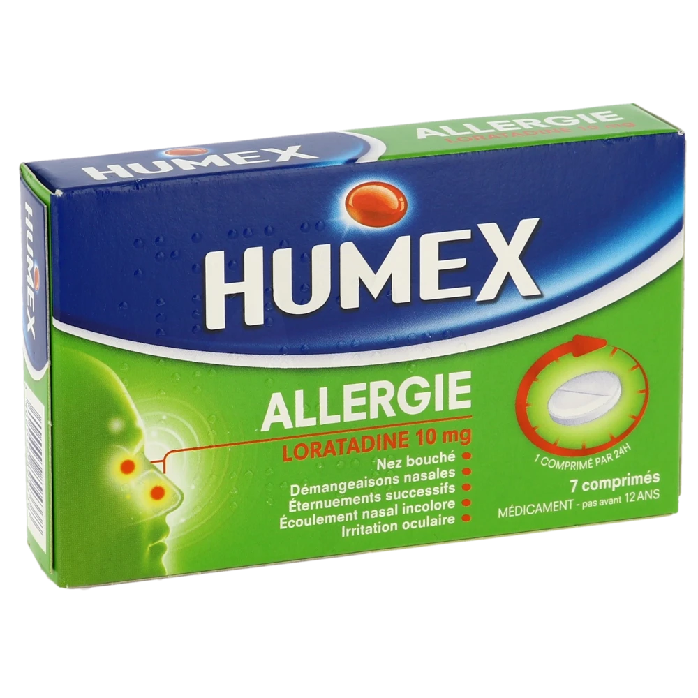 Humex 10 Mg Comprimés Allergie Loratadine Plq/7