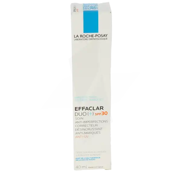 La Roche Posay Effaclar Duo+ Soin Complet Anti-imperfections Anti-marques Et Anti-récidive Et Anti-uv Spf30 Tube/40ml