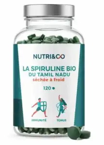 Nutri&co Spiruline Bio 120cp à Annemasse