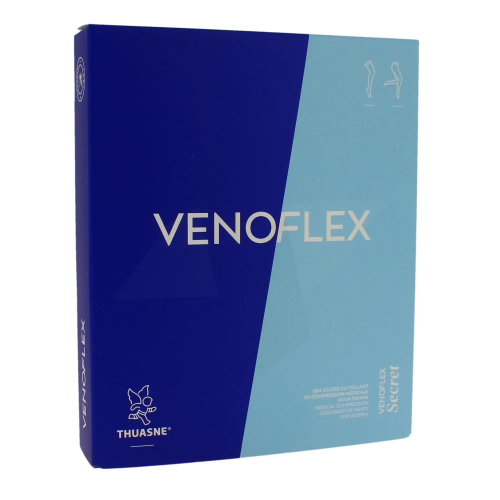 Venoflex Secret 2 Bas Antiglisse Femme Beige Bronzant Taille 4n