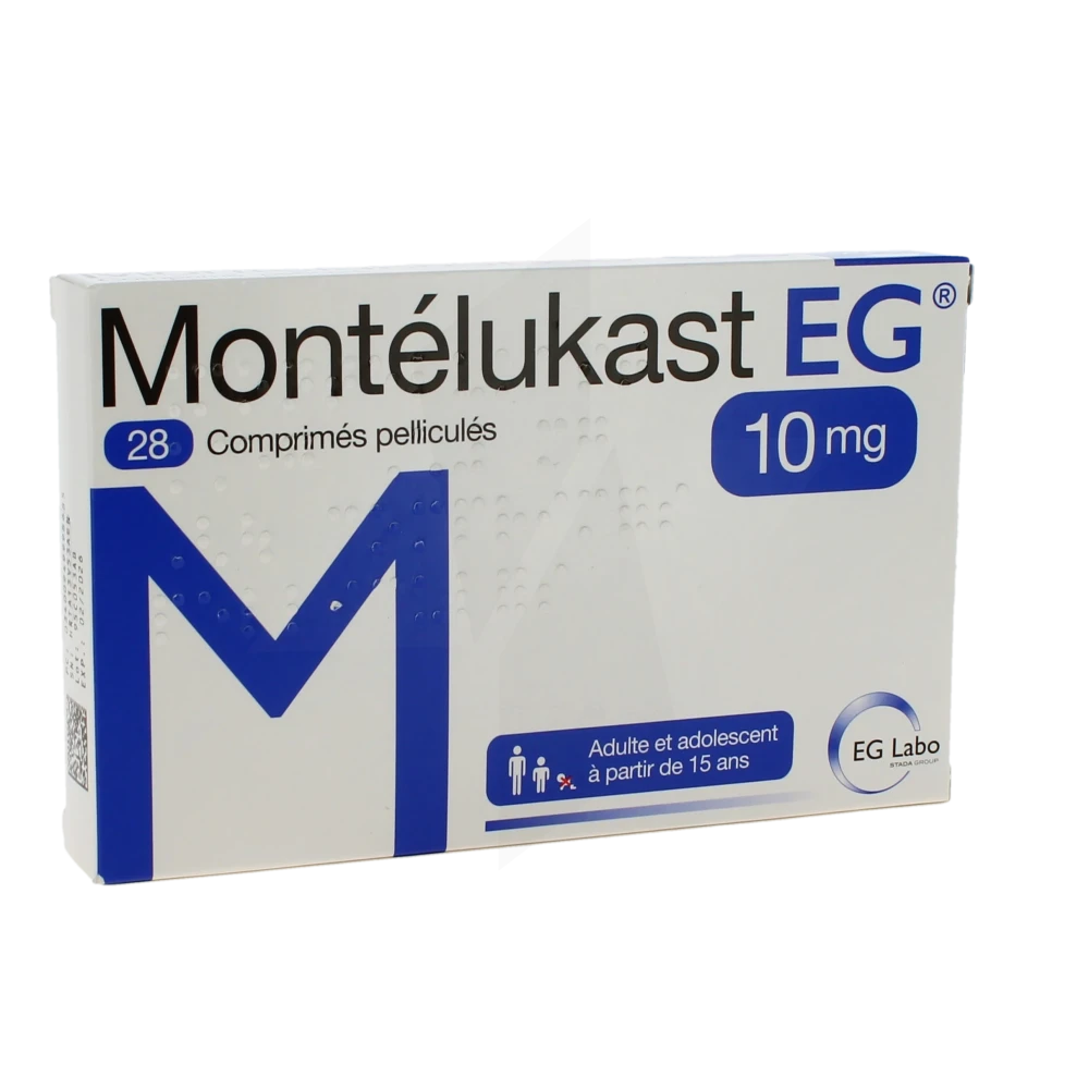 Montelukast Eg 10 Mg, Comprimé Pelliculé