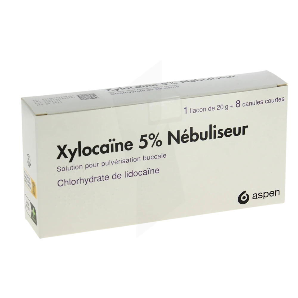 Xylocaine 5 Pour Cent Nebuliseur, Solution Pour Pulvérisation Buccale