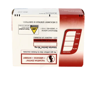 Valsartan Zentiva 40 Mg, Comprimé Pelliculé Sécable