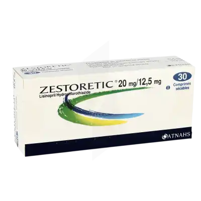 Zestoretic 20 Mg/12,5 Mg, Comprimé Sécable à Lavernose-Lacasse