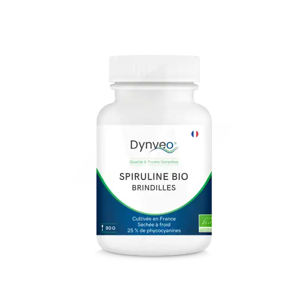 Dynveo Spiruline Bio Française Brindilles 90g Titrage > 25% Phycocyanine