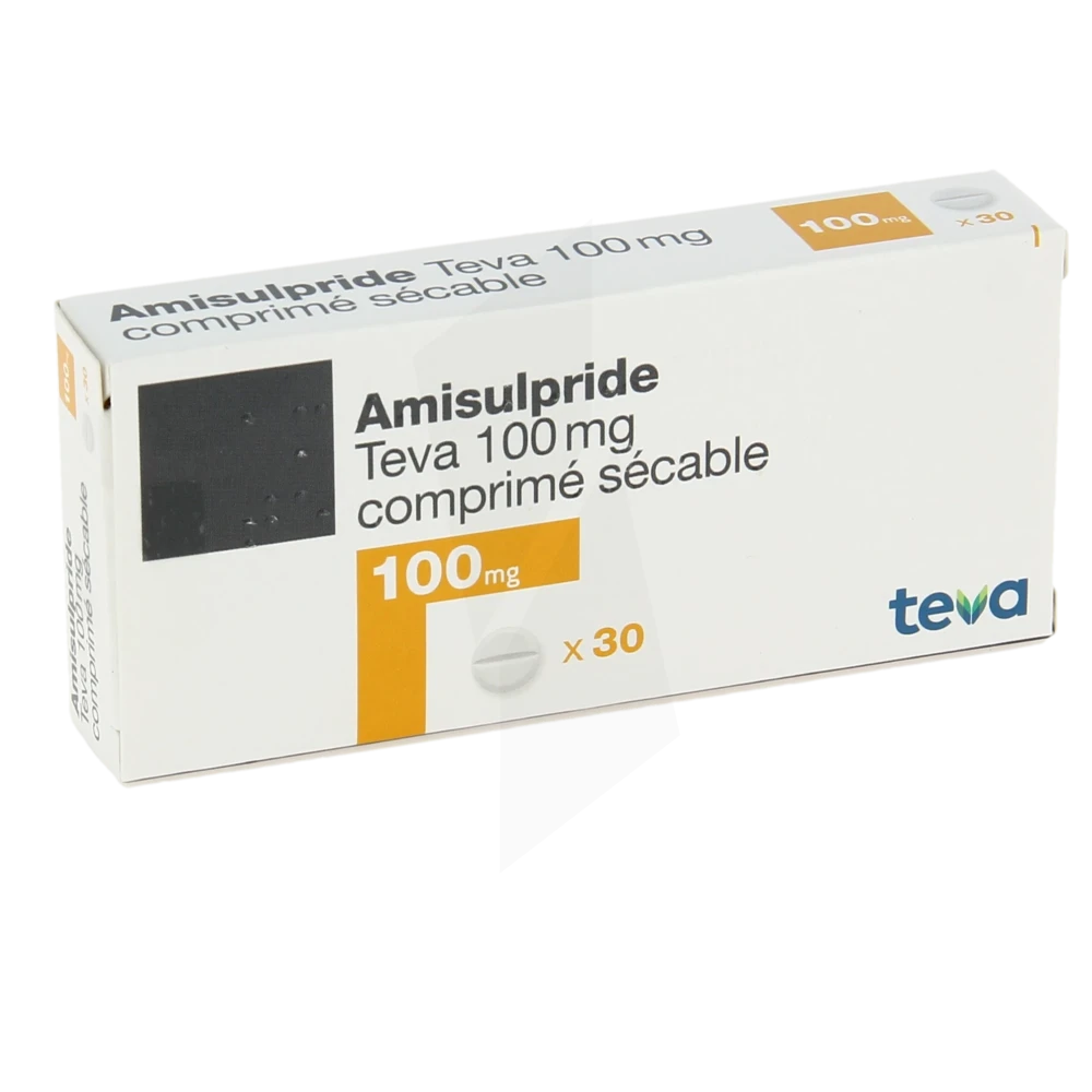 Amisulpride Teva 100 Mg, Comprimé Sécable