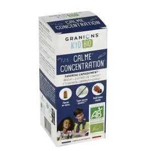 Granions Kid Bio Calme Concentration Solution Buvable Fl/125ml à Pont à Mousson