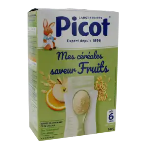 Picot Mes Céréales Farine Saveur Fruits Dès 6 Mois B/200g à SAINT ORENS DE GAMEVILLE