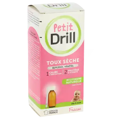 Petit Drill Sirop Nourrisson Fraise Fl/125ml+pipette à Paris