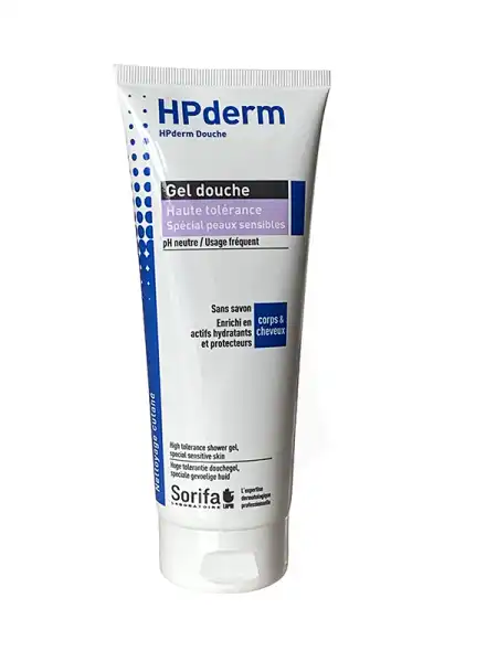 Hpderm® Douche Gel Douche Haute Tolerance Spécial Peaux Sensibles Tube De 200ml