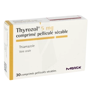 Thyrozol 5 Mg, Comprimé Pelliculé Sécable