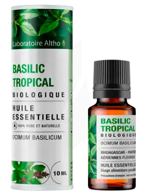 Laboratoire Altho Huile Essentielle Basilic Tropical Bio 10ml à MANCIET
