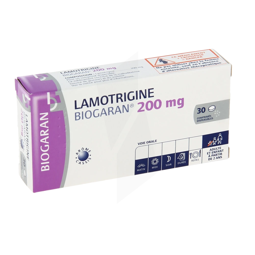 Lamotrigine Biogaran 200 Mg, Comprimé Dispersible
