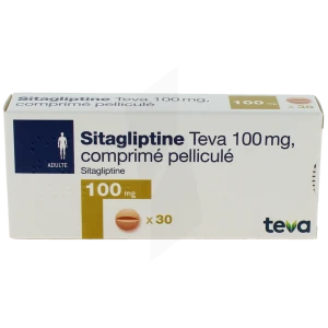 Sitagliptine Teva 100 Mg, Comprimé Pelliculé