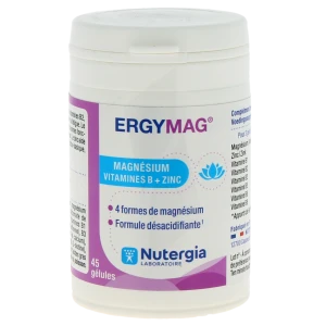 Ergymag Magnésium Vitamines B Gélules Boîte De 45