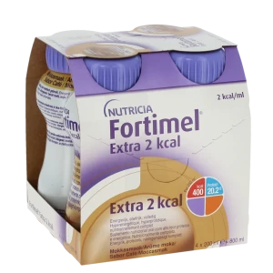 Fortimel Extra 2 Kcal Nutriment Moka 4 Bouteilles/200ml