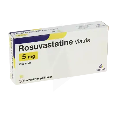 Rosuvastatine Viatris 5 Mg, Comprimé Pelliculé à CUISERY