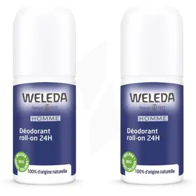 Weleda Duo Déodorant Roll-on 24h Homme 100ml à Harly
