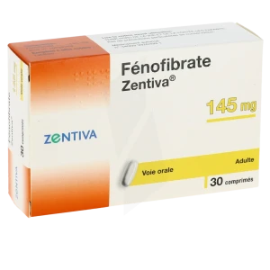 Fenofibrate Zentiva 145 Mg, Comprimé