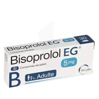 Bisoprolol Eg 5 Mg, Comprimé Sécable à Abbeville