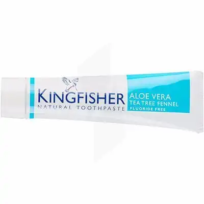 Kingfisher Dentifrice Sans Fluor Aloe Vera - Arbre à Thé - Fenouil T/100ml à NEUILLY SUR MARNE