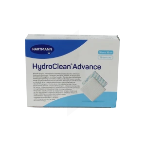 Hydroclean® Advance Pansement Irrigo-absorbant Carré 10 X 10 Cm