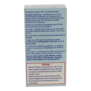 Efferalganmed Pediatrique 30 Mg/ml, Solution Buvable