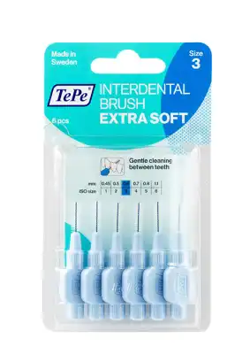 Tepe Brossettes Interdentaires Extra Souples Bleu Pastel 0.6mm à RUMILLY