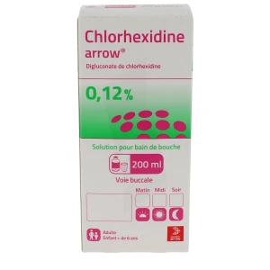 Chlorhexidine Arrow 0,12 %, Solution Pour Bain De Bouche