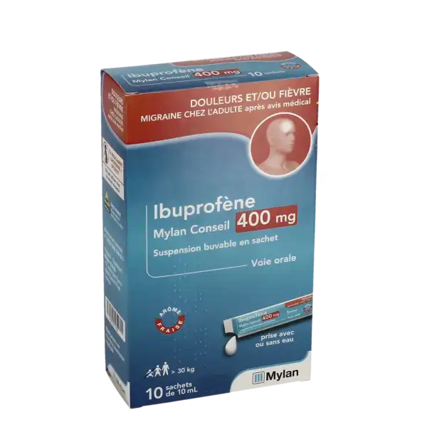 Ibuprofene Viatris Conseil 400 Mg, Suspension Buvable En Sachet