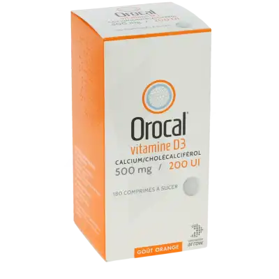 Orocal Vitamine D3 500 Mg/200 Ui, Comprimé à Sucer à Le havre