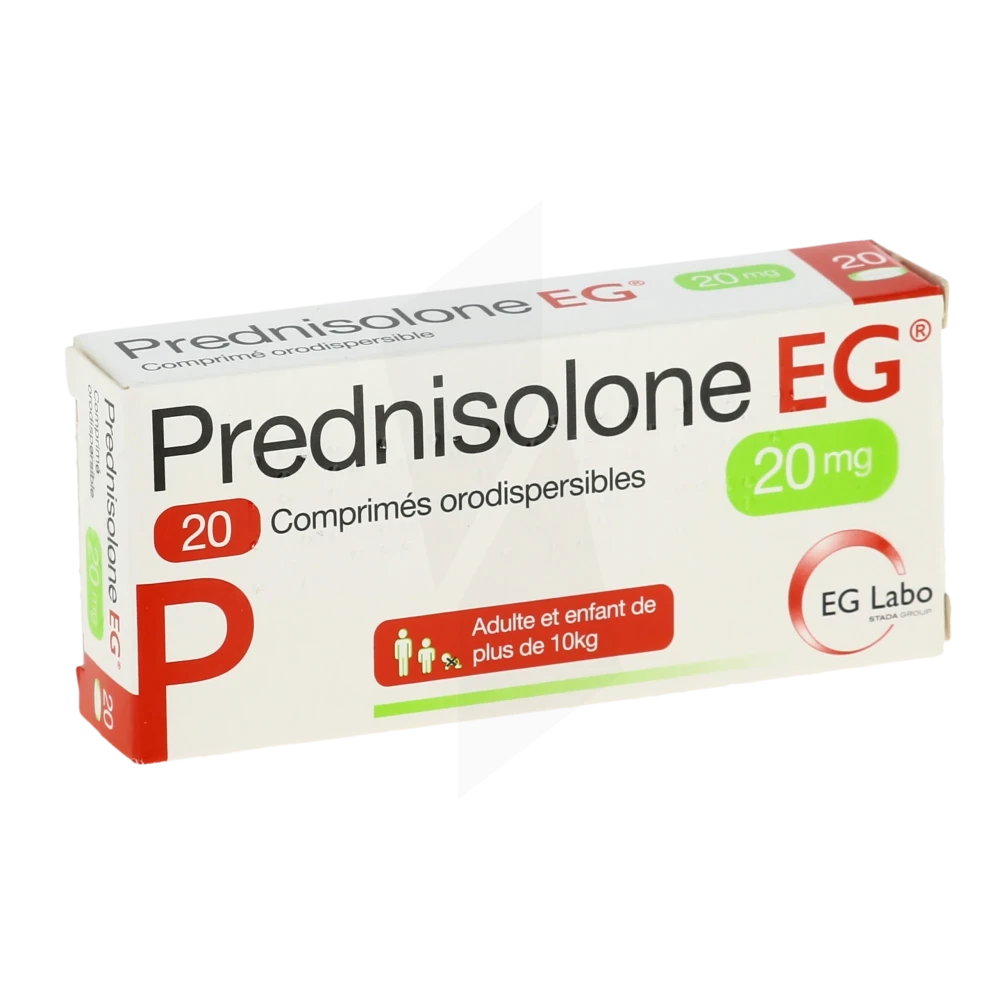 Prednisolone Eg 20 Mg, Comprimé Orodispersible