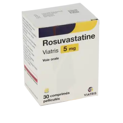 Rosuvastatine Viatris 5 Mg, Comprimé Pelliculé à Chelles