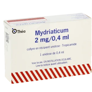 Mydriaticum 2 Mg/0,4 Ml, Collyre En Récipient Unidose