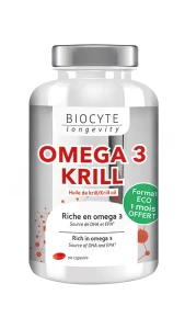 Biocyte Oméga 3 Krill 500mg Caps B/90