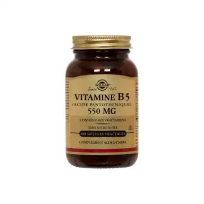 Solgar Vitamine B5 (acide Pantothénique) 550 Mg à Bordeaux