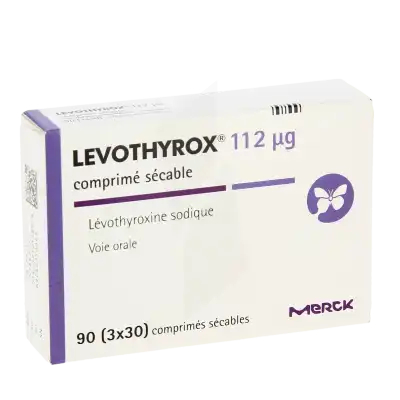 LEVOTHYROX 112 microgrammes, comprimé sécable