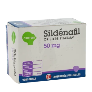 Sildenafil Cristers Pharma 50 Mg, Comprimé Pelliculé