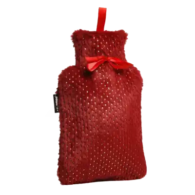 Calindoo Bouillotte Avec Housse Brillante Rouge 2l à Pinsaguel