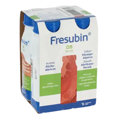 Fresubin Db Drink Nutriment Pêche Abricot 4bouteilles/200ml à Cambrai