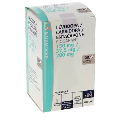 LEVODOPA/CARBIDOPA/ENTACAPONE BIOGARAN 150 mg/37,5 mg/200 mg, comprimé pelliculé