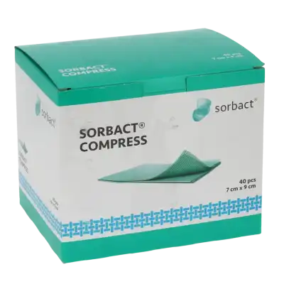 Sorbact compress - 7cmx9cm - Boîte de 40