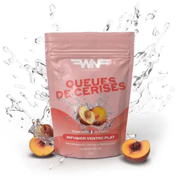 Wandernana Queues De Cerises Infusion Ventre Plat Pêche Sachet/100g