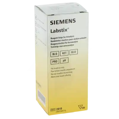 Siemens Labstix Bandelettes Réactives Pour Analyse D'urine B/100 à Monsempron-Libos