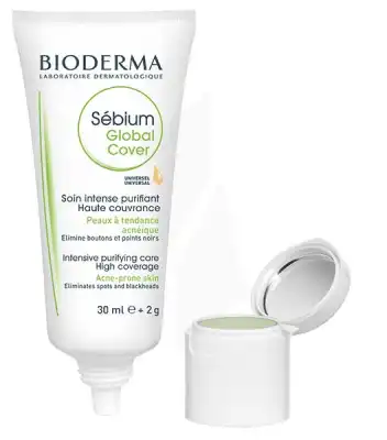 Sebium Global Cover Crème Teintée Soin Purifiant Intense T/30ml à LA-RIVIERE-DE-CORPS