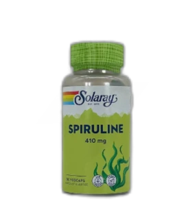 Solaray Spiruline 410mg Capsules Végétales B/100