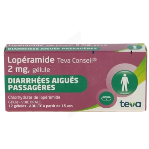 Loperamide Teva Conseil 2 Mg, Gélule