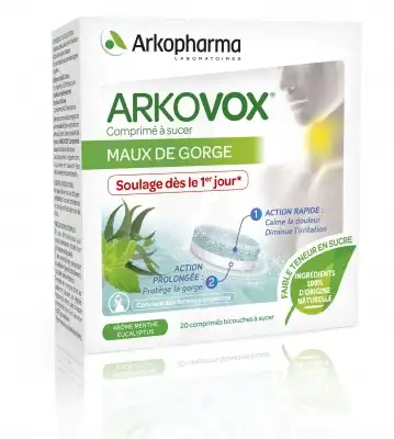 Arkovox Comprimés à sucer menthe eucalyptus B/20