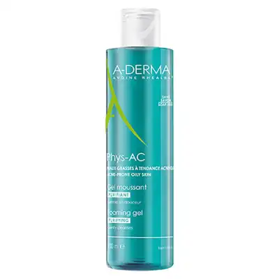 Aderma Phys'ac Gel Moussant Purifiant 200ml à RUMILLY