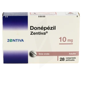 Donepezil Zentiva 10 Mg, Comprimé Pelliculé